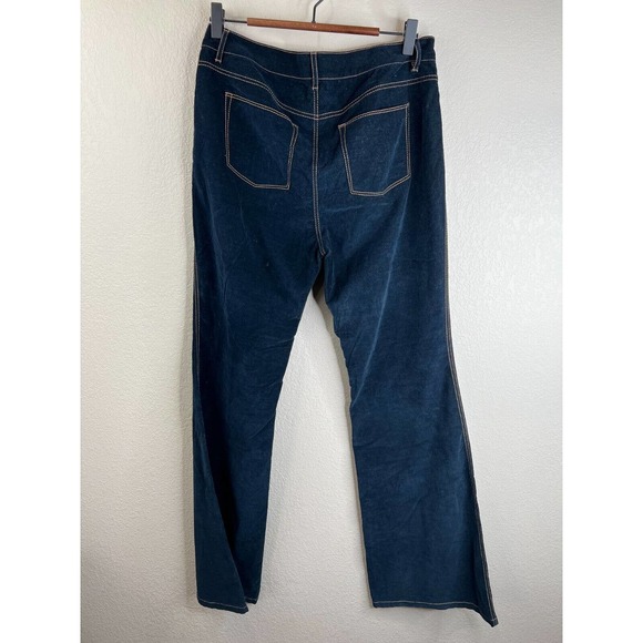 Lafayette 148 Trunk‎ Shared Womens Wide Leg Jeans Size 8 High Rise Blue - Picture 2 of 16